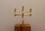 Vintage Swedish Brass Three-Arm Candelabra by Gusum, 1974 For Sale - Image 4 of 7