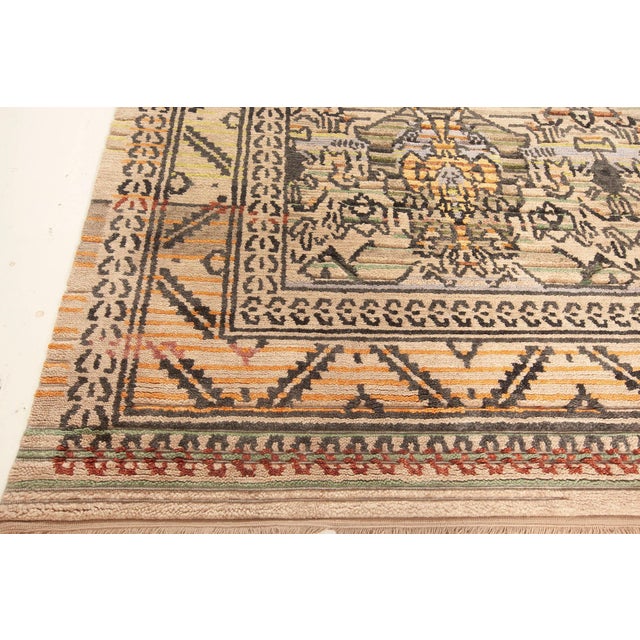 Early 21st Century High-Quality Modern Samara Handmade Wool Rug by Doris Leslie Blau For Sale - Image 5 of 9