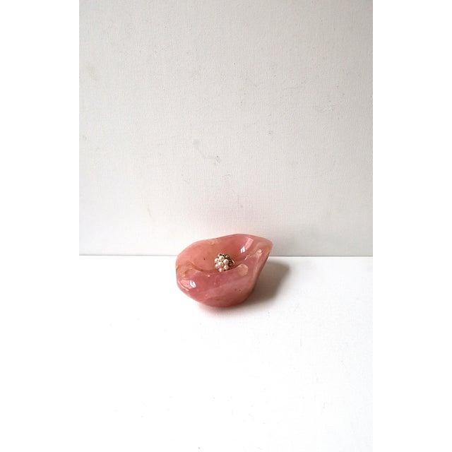 Rose Rose Quartz Jewelry Dish For Sale - Image 8 of 12
