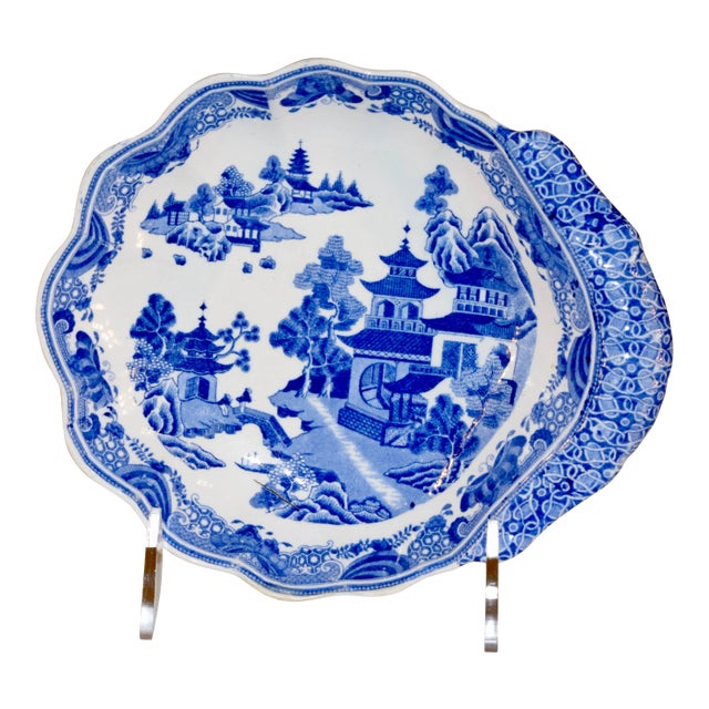 Early Spode Shaped Dish For Sale