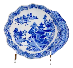 Early Spode Shaped Dish