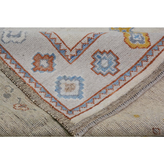 2000 - 2009 Oushak Hand Knotted Wool Rug, 8'6''x10'2'' For Sale - Image 5 of 6