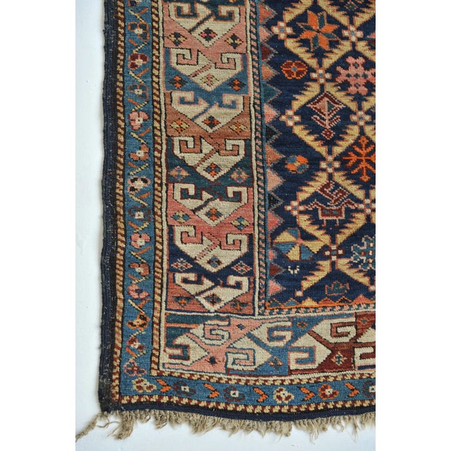 Textile Antique Caucasian Rug, 4.4 x 6.5 For Sale - Image 7 of 11