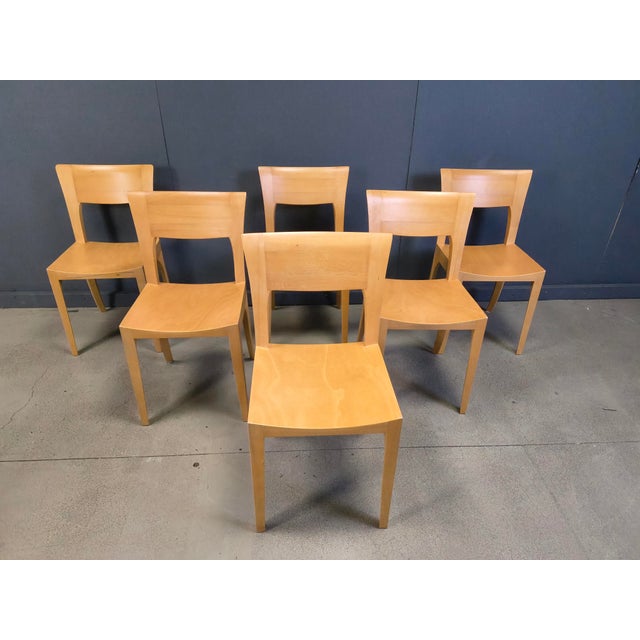 Vintage Oak Dining Chairs, Belgium, 1980s, Set of 6 For Sale - Image 10 of 15