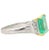 Contemporary Gia Certified 2.91 Carat Colombian Emerald & Diamond Platinum Ring, Size 6 For Sale - Image 3 of 6