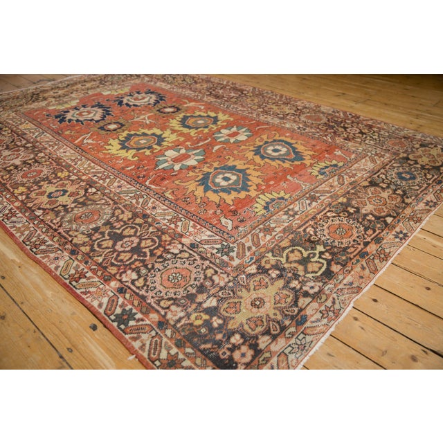 1910s Antique Persian Mahal Animal Motif Wool Carpet For Sale - Image 12 of 13