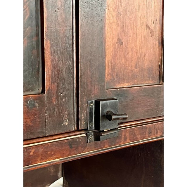 Antique Hotel Front Desk Cabinet for Office or Kitchen, Mahogany, 1910s For Sale - Image 10 of 16