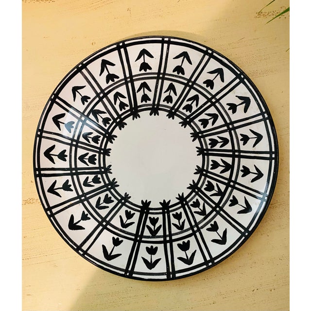 Ceramic Vintage French Decorative Ceramic Platter For Sale - Image 7 of 9