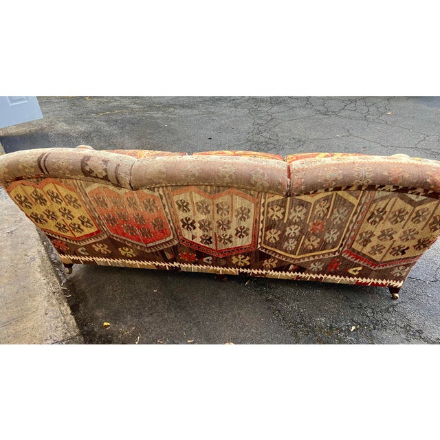 George Smith George Smith Kilim Standard Arm Sofa For Sale - Image 4 of 7