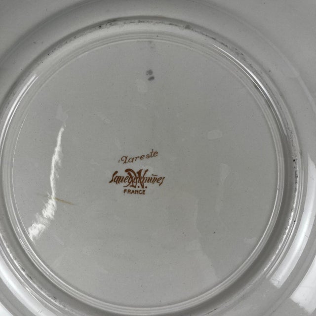 Round Agreste Cake Plate from Sarreguemines, 1930s For Sale - Image 3 of 8