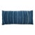 Large Faded Indigo Tone-On-Tone Striped Lumbar Cushion For Sale