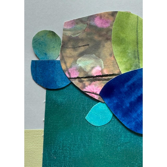 "Petal 2" Original Mixed-Media Collage on Paper by Zac Woodiel For Sale - Image 4 of 10