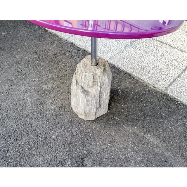 Saporiti Italia Italian Side Tables with Stone Base from Saporiti Italia, 1980s, Set of 2 For Sale - Image 4 of 11