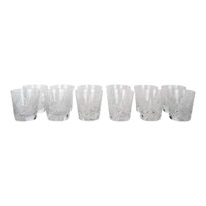 Mid 20th Century Saint Louis Crystal Old Fashioned Barware Service- Set of 12