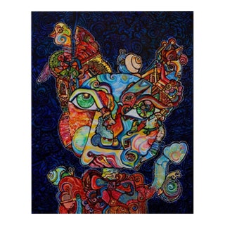 Alexander Arshansky Cubist Painting "Snail Serenity" For Sale