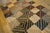 American 1960s Multicolor Diamond Modern Vintage American Hooked Rug 5' 7" X 7' 10" Hand Knotted Wool Carpet For Sale - Image 3 of 6
