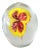 Large Egg Shaped Paperweight With Stunning Floating Petunia For Sale