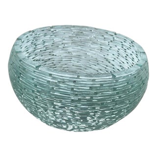 Gundi Stacked Glass Shard Planter Sculpture Bowl For Sale