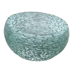 Henry Richardson Stacked Glass Shard Planter Sculpture Bowl