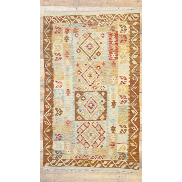 Vintage Afghani Kilim Rug - 3'3 x 5'05 For Sale In Dallas - Image 6 of 7