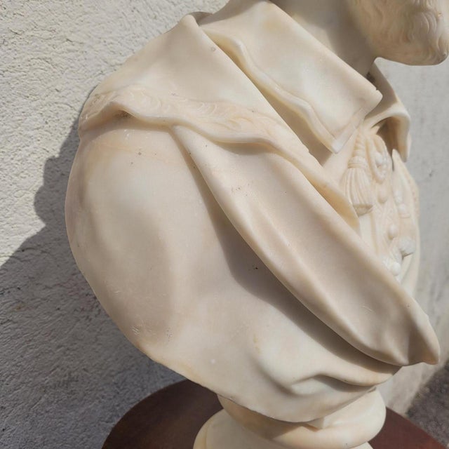 Shakespeare, White Bust, 1800s, Marble For Sale - Image 5 of 18