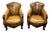 Pair of Leather & Cowhide Armchairs For Sale