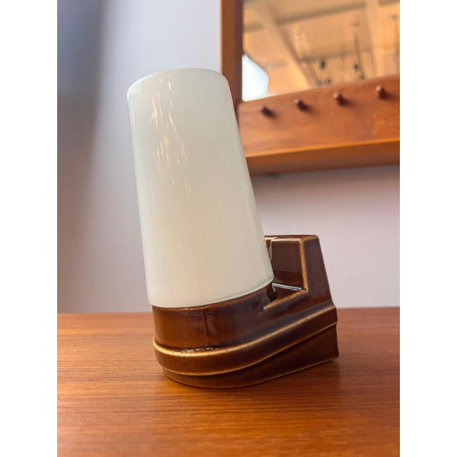 Wall Lamp Model 6080 in Brown by Sigvard Bernadotte for Ifö For Sale - Image 9 of 9