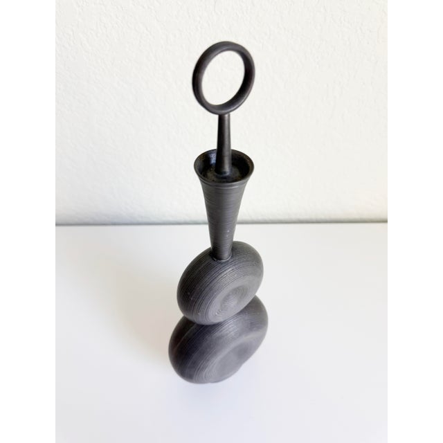 Mid-Century Modern 1950s Modernist Pewter Decanter by Gunnar Havstad, Norway For Sale - Image 3 of 11