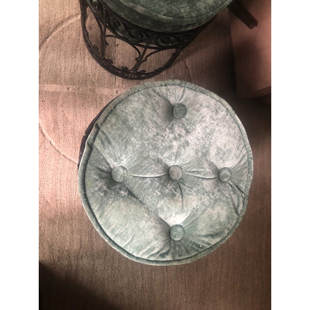 Early 21st Century Moroccan Iron Stools - a Pair For Sale In Cleveland - Image 6 of 10