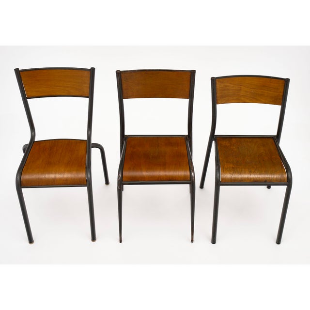 Set of 10 French Industrial Chairs Chairish