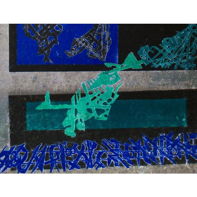 Expressionism Ruth Leaf Untitled C. 1990 Original Print For Sale - Image 3 of 6