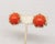 1950s Vintage 1950s Signed Nettie Rosenstein Cabochon Faux-Carnelian Clip Earrings - 2 Pieces For Sale - Image 5 of 7