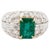 Natural Zambian Emerald Ring With Diamond and 18k Gold For Sale In New York - Image 6 of 8