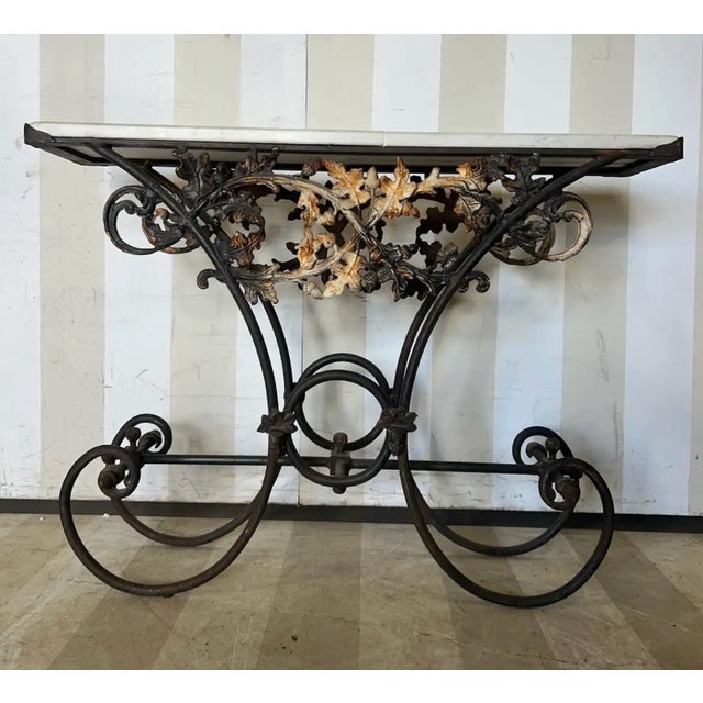 19th Century Narrow Marble Top "Bakers" Console For Sale In Richmond - Image 6 of 8