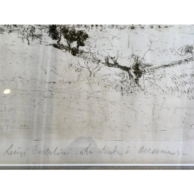 Modern Luigi Bartolini, Landscape: The Road to Ancona, Etching, 1931 For Sale - Image 3 of 6
