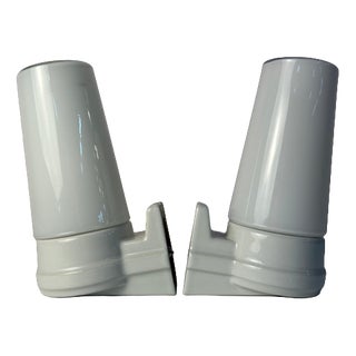 White Model 6080 Wall Lamp by Sigvard Bernadotte for Ifö, Set of 2 For Sale