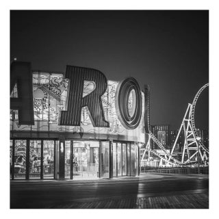 Morgan Silk, Carousel, Coney Island, NY, Black & White Photograph For Sale