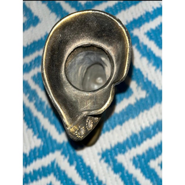 1960s Brass Victorian Boot Vase Planter For Sale - Image 4 of 6