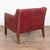 20th Century English Vintage Red Leather Square Club Chair For Sale - Image 12 of 12