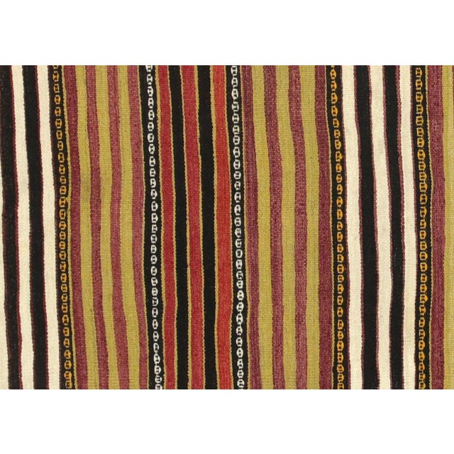 1950s Turkish Kilim Rug. Hand woven with wool on wool foundation in the Oushak region of Turkey. Kilims & Flat Weaves are...