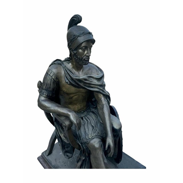 Bronze Roman Sculpture, 1950s For Sale - Image 10 of 12