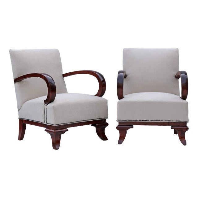 Set of Art Deco Armchairs attributed to Lajos Kozma, 1922 For Sale