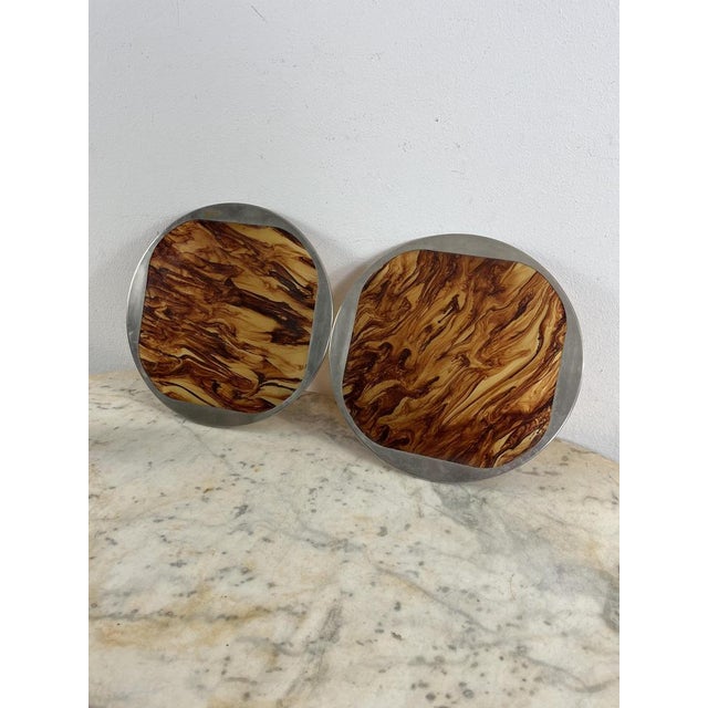 Mid-Century Italian Acrylic Trays, 1960s, Set of 2 For Sale - Image 9 of 9
