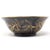 Chinoiserie Navy Blue & Gold Chinoiserie Porcelain Bowl With Quail, Pears & Flowers For Sale - Image 3 of 9