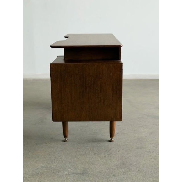 Brown Vintage 1960s G-Plan Floating Top Teak Desk For Sale - Image 8 of 15