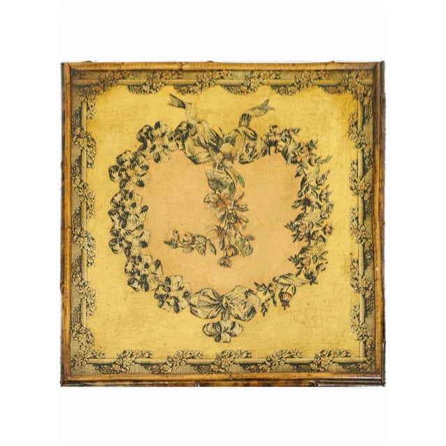 Chinoiserie 19th Century English Chinoiserie Accent Table Featuring Tortoiseshell With Decorated Surfaces. For Sale - Image 3 of 8