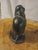 Native American Artist Signed Vintage Inuit Soapstone Sculpture of a Hunter With Seal For Sale - Image 3 of 7