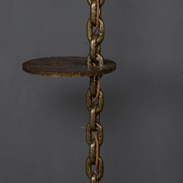 1930s 20th Century French Anchor Chain Freestanding Lamp with Shelves, 1930s For Sale - Image 5 of 13