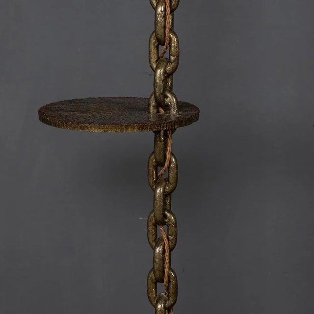 1930s French Freestanding Anchor Chain Lamp with Shelves, 1930s For Sale - Image 5 of 13