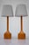 Light Yellow Vintage Scandinavian Oak Table Lamps from Elpe, Set of 2 For Sale - Image 8 of 15